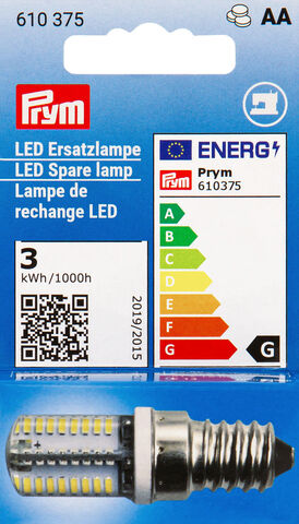 Prym LED Ersatzlampe für Nähmaschine, mit Schraubfassung E14