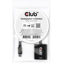 club3D CAC-2113 VGA Adapter [1x Mini-DisplayPort Stecker - 1x VGA-Buchse] Schwarz 0.228 m