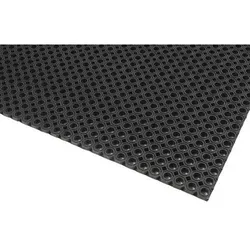 Schmutzfangmatte OF 10.15 für den Außenbereich, aus Naturgummi, 12 mm Stärke, 100 x 150 cm, schwarz