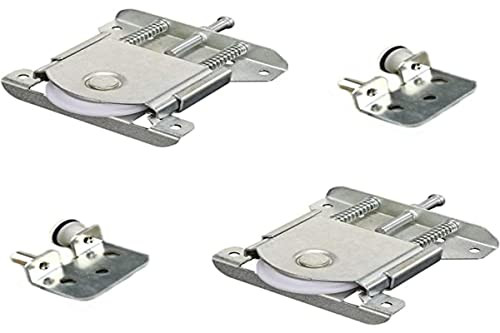 Set van 2 nylon schuifwielen voor meubels en schuifdeuren