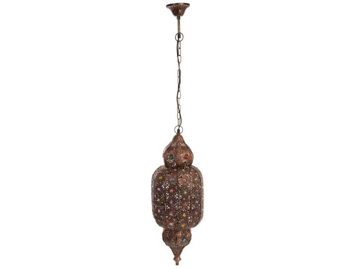 Lampe en métal avec verre acrylique coloré