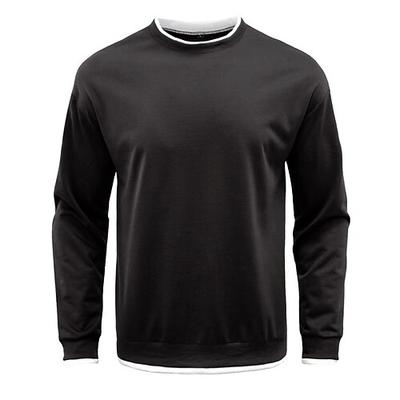 Herren Sweatshirt Schwarz Wein Blau Khaki Grau Rundhalsausschnitt Einfach Sport Outdoor Täglich Ferien Polyester Streetwear Basic Lässig Frühling Herbst Bekleidung Kapuzenpullover Sweatshirts