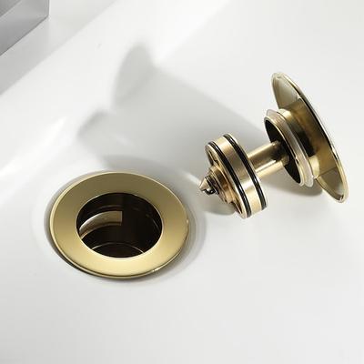Wasserhahnzubehör, Kupfer-Titan-Popup-Wasserablauf mit Überlauf