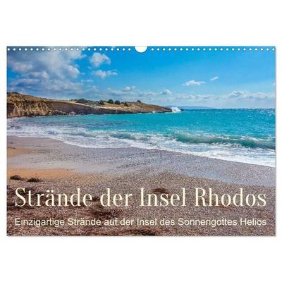 Strände der Insel Rhodos (Wandkalender 2027 DIN A3 quer), CALVENDO Monatskalender