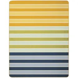 Biederlack Wohn- und Kuscheldecke 'Duo Line' 150 x 200 cm Gelb