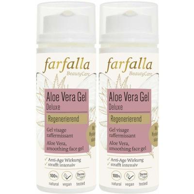 Farfalla Deluxe Gesichtsgel Aloe Vera 50 ml x2 2x50 Gel
