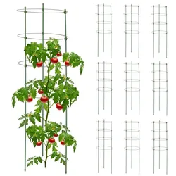 Relaxdays Rankhilfe 90 cm 10er Set Grün