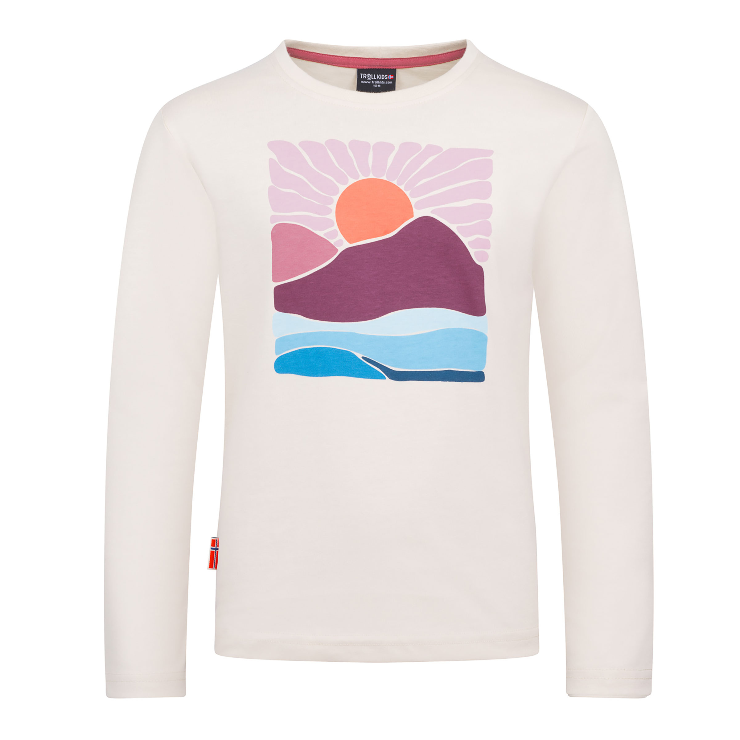Trollkids Falketind Kinder Longsleeves sandstone Größe 128 Lifestyle Widerstandsfähig