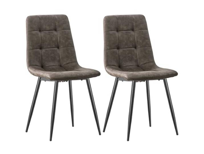 LEWE Esszimmerstühle 2er Set,Technisches Tuch küchenstühle Modern,Polsterstuhl,Esszimmer Stuhl mit Rückenlehne Metallbeinen,Stühle 2er Set für Esszimmer,Küche,Wohnzimmer & Lounge Rezeption