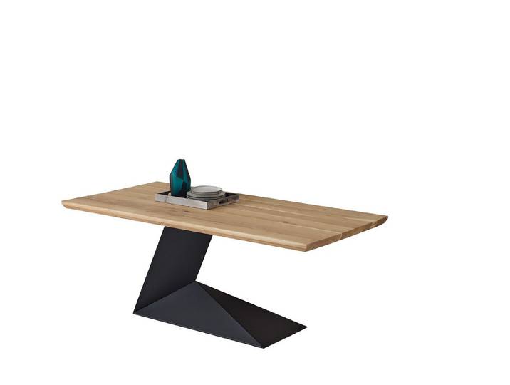 freiraum Esstisch Alan, in Eiche massiv, schwarz - 200x76x100 (BxHxT)
