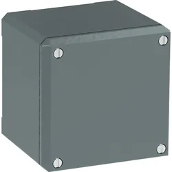 ABB 080SP1SF Metallgehäuse, 1 Befehlsstelle, grau, Aluminium, IP66, geschlossen ohne Öffnung für Kabel-Einführung, Modular Metall Reihe