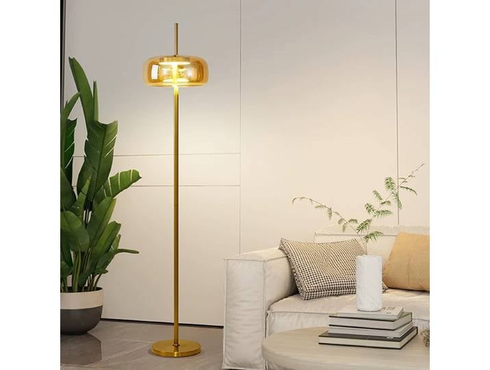 Lampadaire simple et luxueux, lampe décorative en verre pour meubles