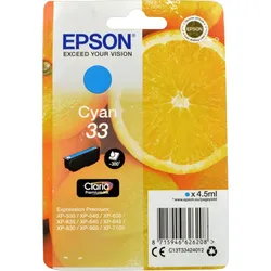 Epson Tinte C13T334240 cyan 33