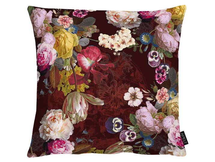 Coussin Automne type B Mauve/Aubergine 48 x 48cm Tissu mélangé