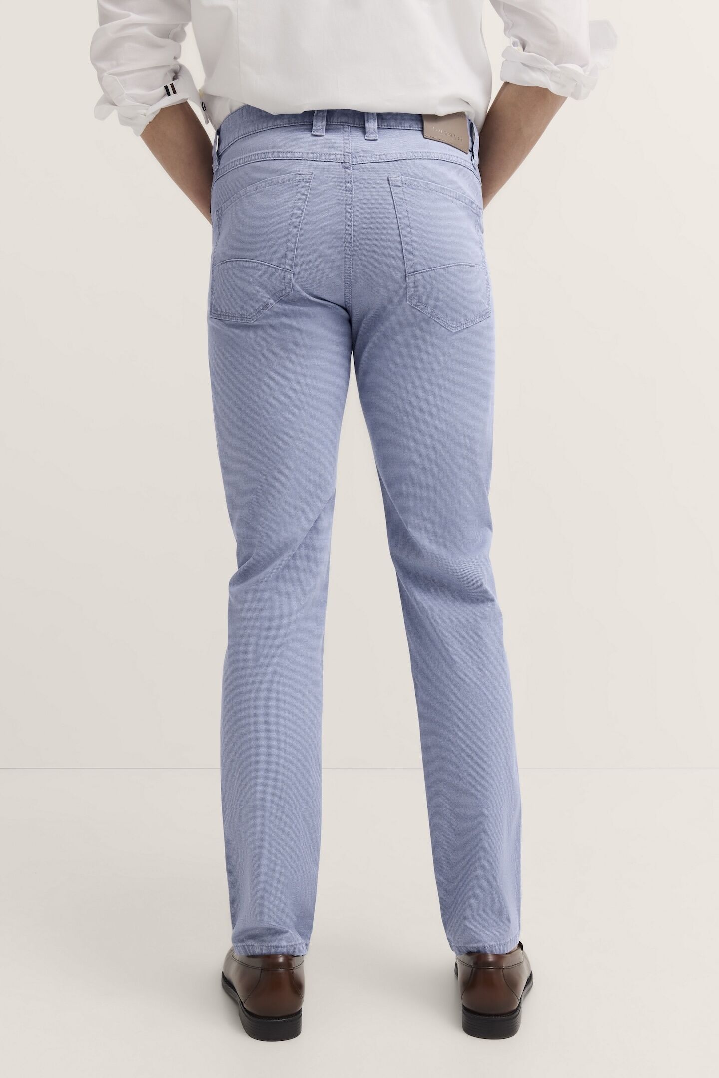 5-Pocket-Hose BUGATTI, Herren, Gr. 42, Länge 30, blau (350, blau), 86% Baumwolle, 11% Polyester, 3% Elasthan, unifarben, normal, Hosen 5-Pocket-Hose, mit Stretchfunktion