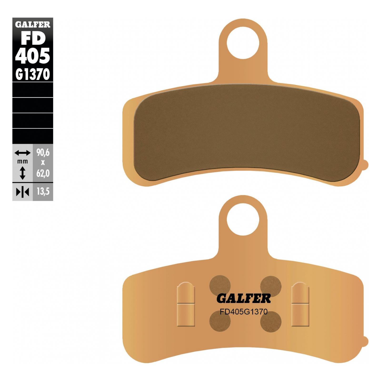 Galfer Bike Galfer Fd405g1370 Gesinterte Bremsbeläge, Einheitsgrösse (Sintermetall) (FD405-1370)