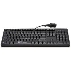 GETT CleanType Easy Basic kabelgebundene Tastatur - QWERTZ DE - schwarz