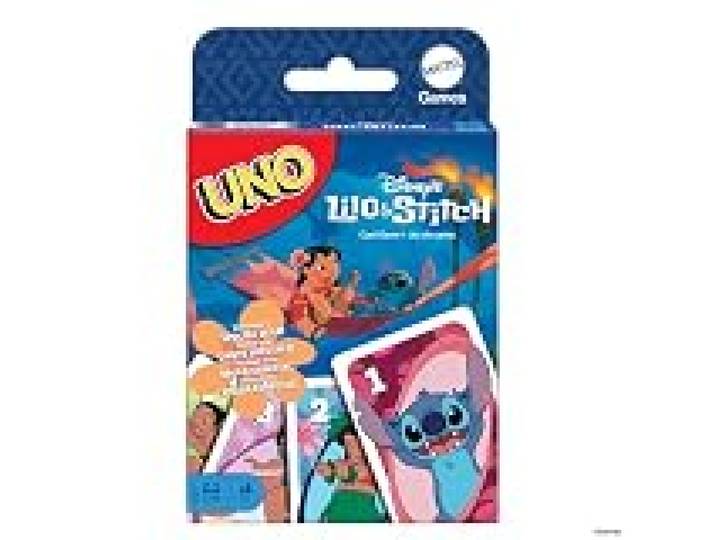 Mattel Games UNO Lilo et Stitch Jeu de cartes, 7+, 2-10 joueurs