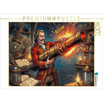 CALVENDO Puzzle Die verbogene Kanone reparieren | 1000 Teile Lege-Größe 64x48cm Foto-Puzzle für glückliche Stunden
