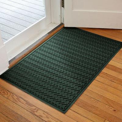 Bungalow Dba Matterly Chevron Estates Doormat 60 x 36, 60 x 36, Dark Green