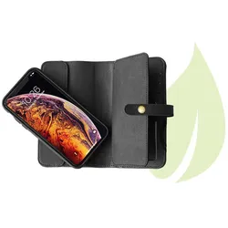 KMP Wallet Comfort (Apple iPhone XS), Smartphone Hülle, Schwarz