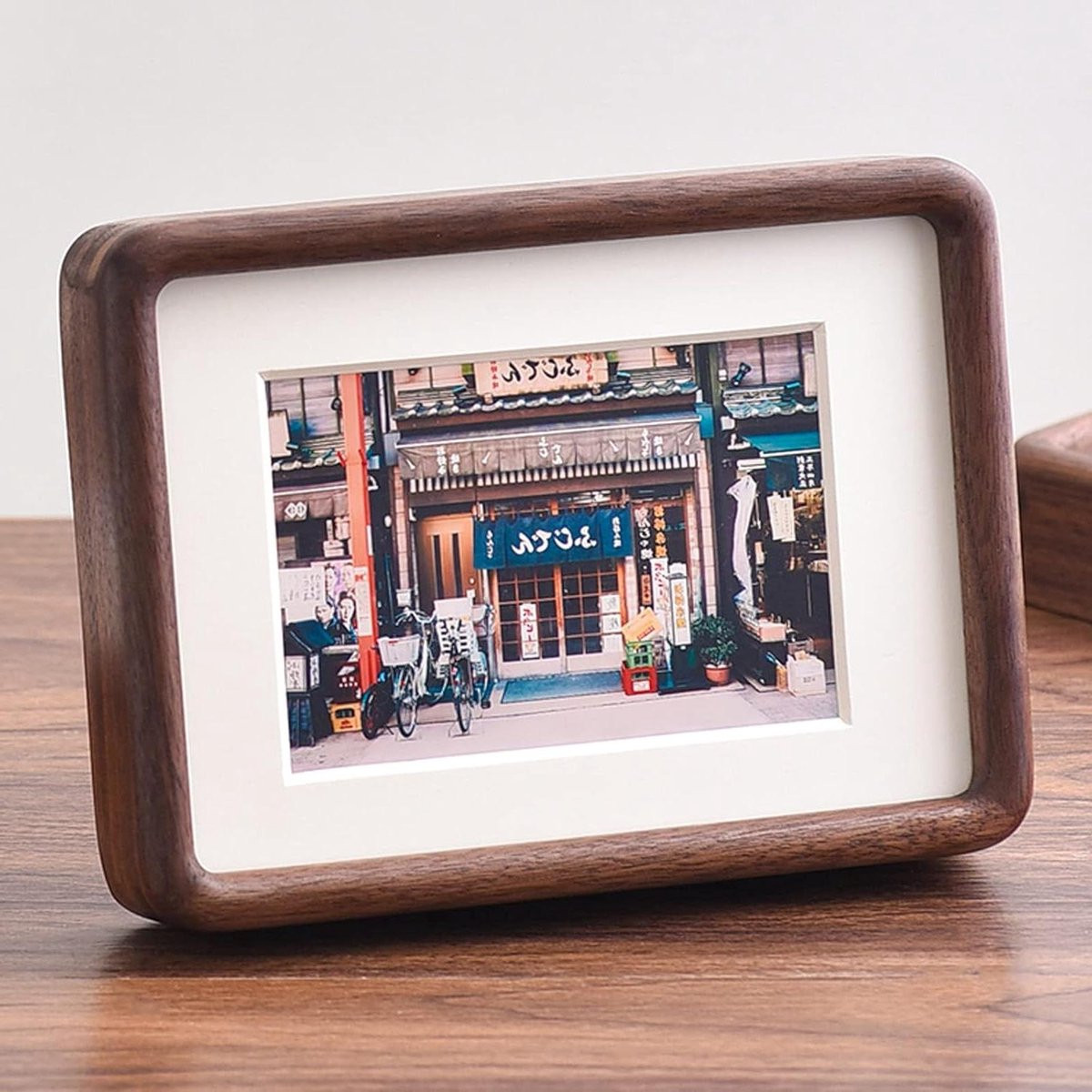 Houten fotolijst Galerij lijst Wanddecoratie met glas in houtkleur