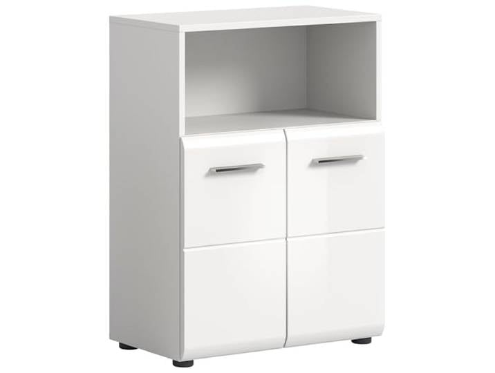 Newroom Kommode Weiß Hochglanz Highboard Badezimmer Unterschrank