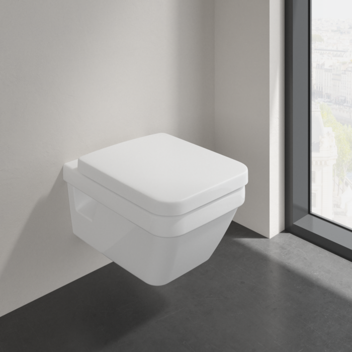Villeroy und Boch Villeroy & Boch Architectura Wand WC 5685R0T2 wandhängend, mit DirectFlush / AntiBac, Weiß Alpin AntiBac CeramicPlus