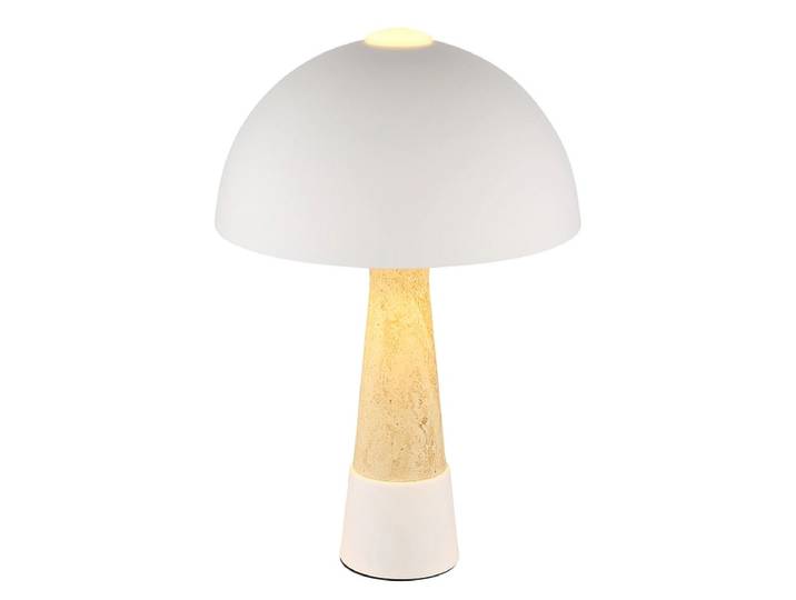 Tischlampe PAULIN 36.5cm 40W sandfarben