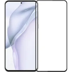 Screenguard Huawei P50 Full Screen Panzerglas Schutzfolie 2.5D 9H (Huawei P50), Smartphone Schutzfolie, Schwarz