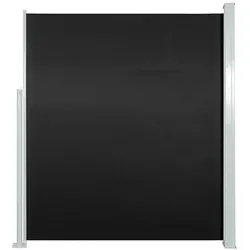 vidaXL Ausziehbare Seitenmarkise 100×500 cm Schwarz
