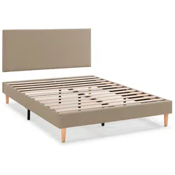 POLSTERBETT + kopfteil 140x200 cm Aura, Beige