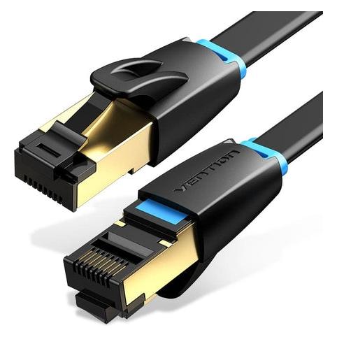 Vention Flat Patch Cable Cat8 black IKCBJ (S/FTP, 5 m) (IKCBJ)