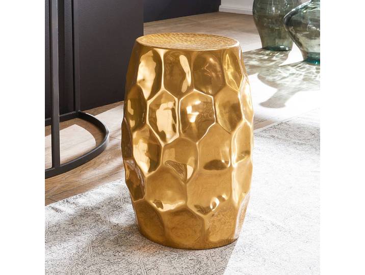 Beistelltisch Valdez Ø 30cm Gold/Gold
