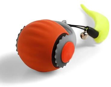 Inspire Essentials Smart Interactive Rolling Cat Ball Toy Automatic Motion Pet Entertainment Ball orange