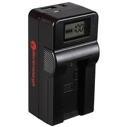 Berenstargh Synchron USB Ladegerät f. Sony NP-FC10 Cyber-shot Point & Shoot DSCP DSC-P DSCP10 DSC-P1 (Kamera Akku Ladegerät), Kamera Stromversorgung, Schwarz