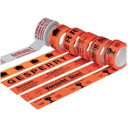 Envo Tape, Klebeband, Warn-Klebeband 50mm x 66m-Bruchgefahr- (50 mm)