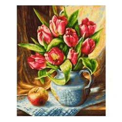 Tulpenstrauß Malen nach Zahlen