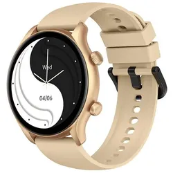 Zeblaze Btalk 3 Plus Smartwatch (Gold) (45.50 mm, ohne SIM), Smartwatch