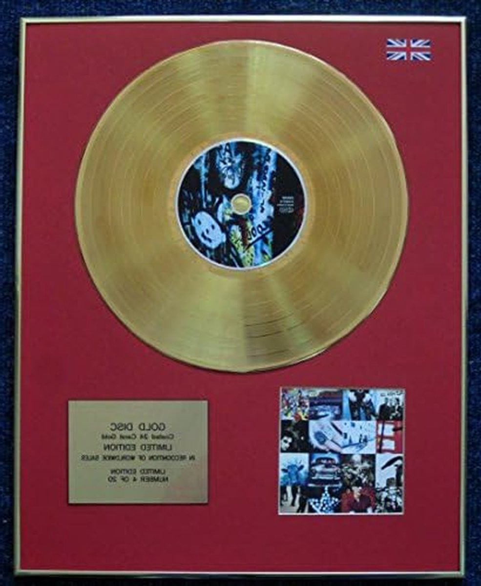 Gouden LP Disc Muziek Memorabilia Wanddecoratie Limited Edition