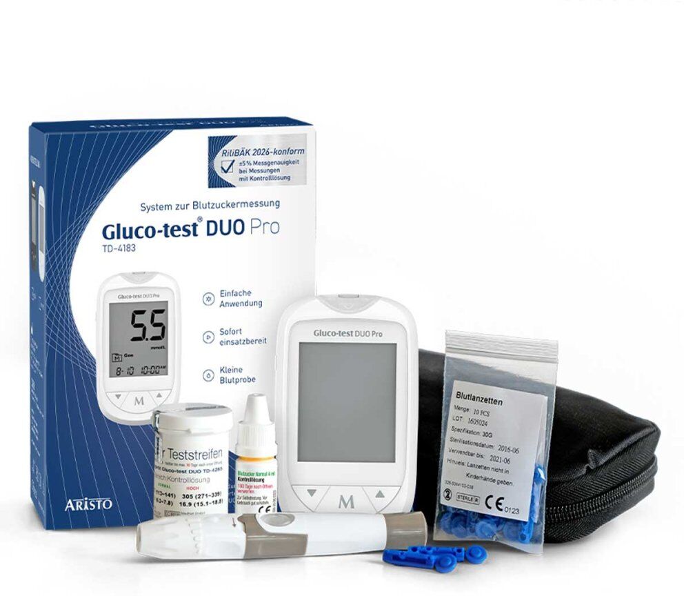 Gluco-test Gluco Test Duo Pro Set Blutzuckermessgerät Mmol/l