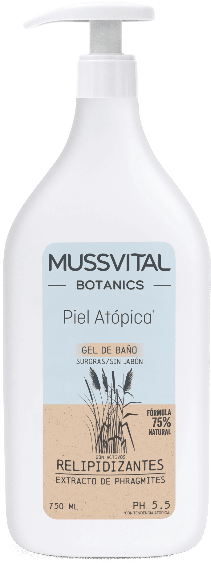 Mussvital Botanics Bath Gel for Atopic Skin 750 ml