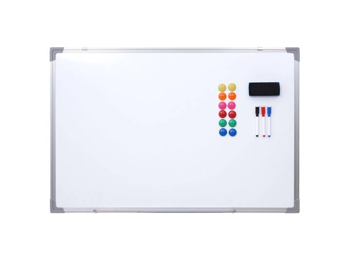 Jamb Whiteboard Weiß, Metall, 90x60x2 cm, Bilder & Rahmen, Bilder, Pinnwände & Memoboards