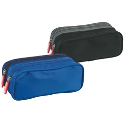 5x Brunnen, Etui, Schlamper-Etui Duo 2 Fächer Motive sortiert