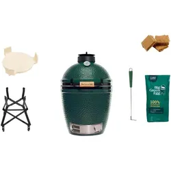 Big Green Egg Holzkohlegrill Set Medium Keramik Grün M (Medium)