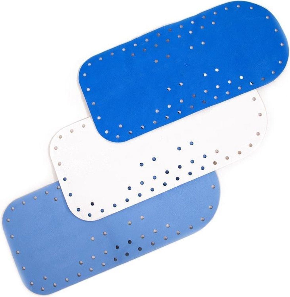 Atlantis Anti-slip bad- en douchemat - Wit - 75 x 35 cm