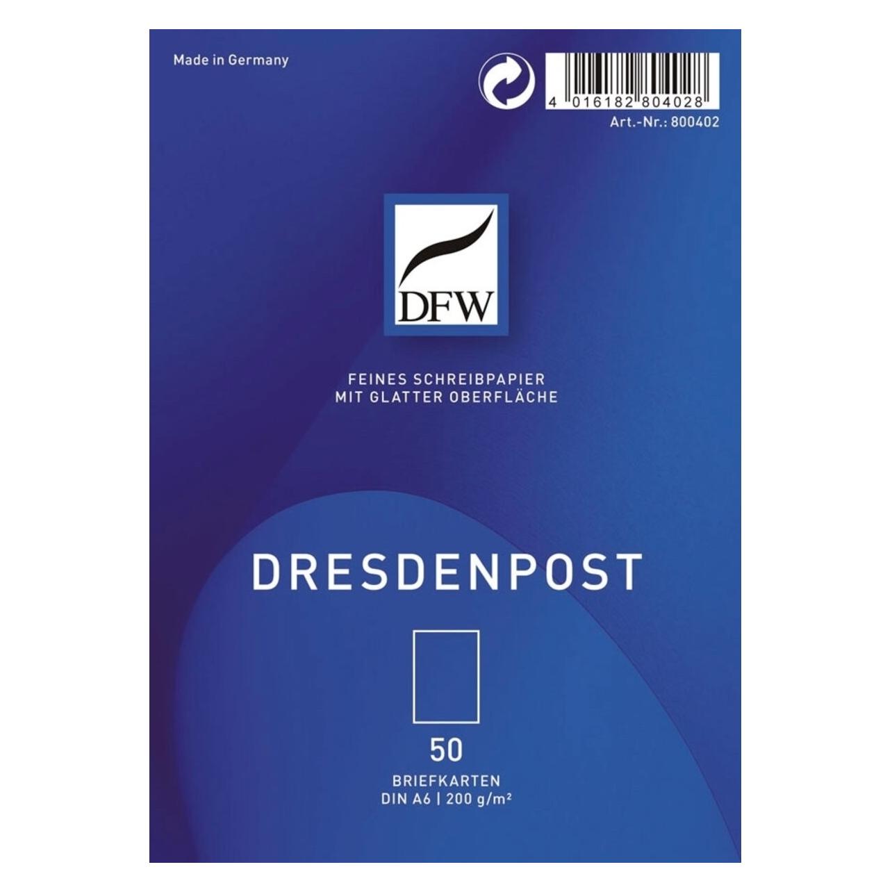 DFW Briefkarte A6 DresdenPost 50ST (50 Stk.) (800402)