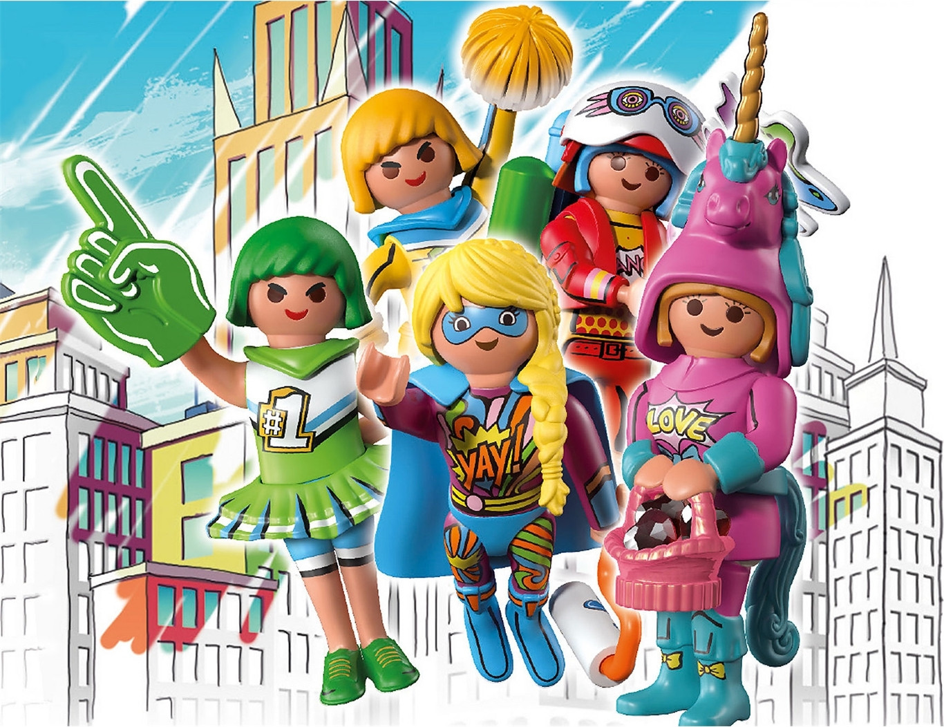 Playmobil 70478 Rokken en rokjes, 7 stuks, Meerkleurig, Kunststof