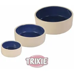 Trixie Keramiknapf creme blau | 2,1 l Inhalt -  23 cm