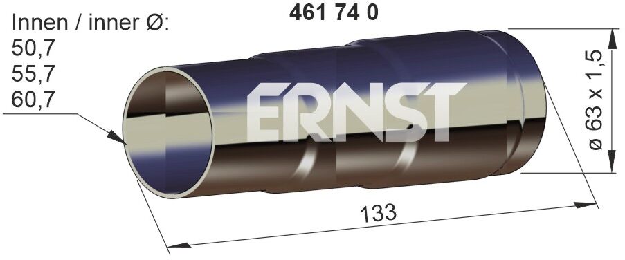 Ernst Abgasrohr, 461740